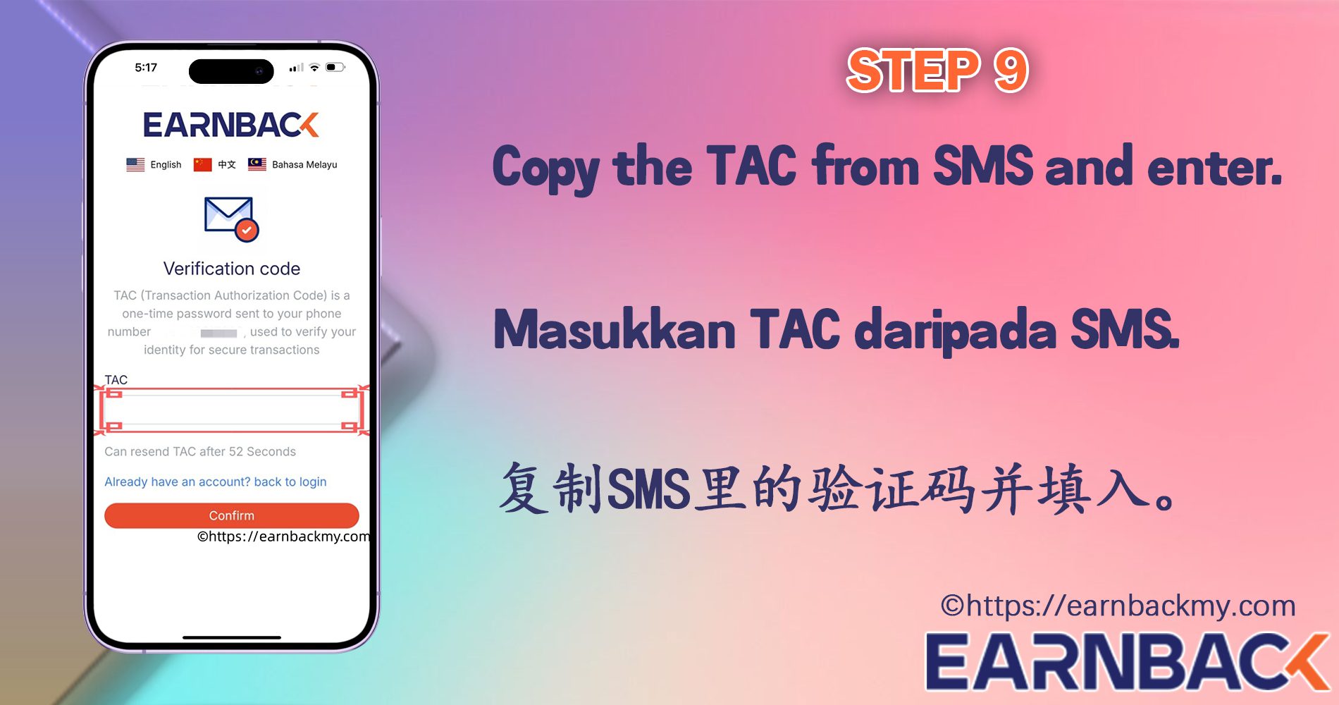 Step 9 - Account done